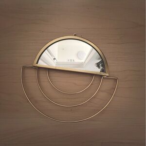 Half moon Gold Mirror wall decor